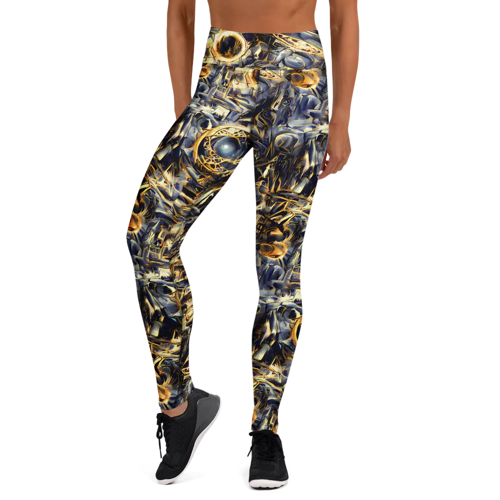 Imperial Nebula on Yoga Leggings — Front