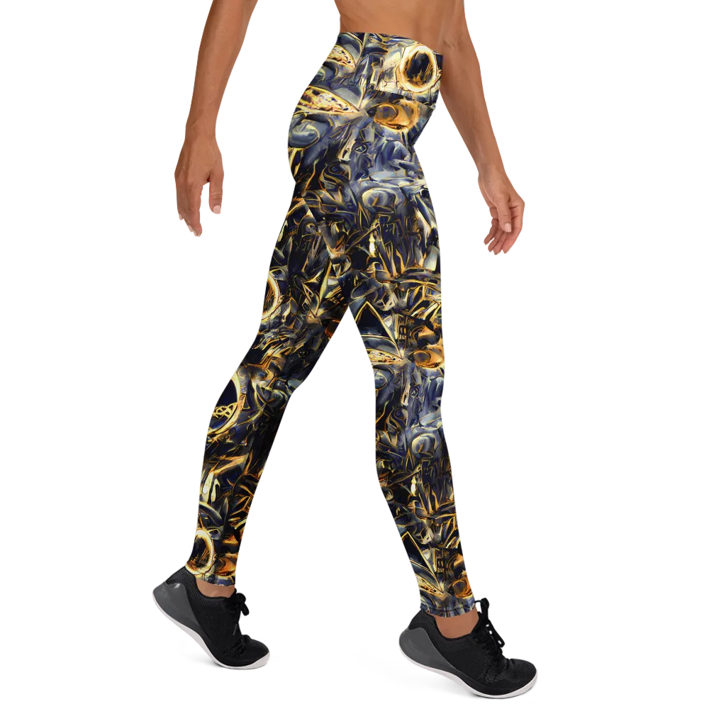 Imperial Nebula on Yoga Leggings — Right