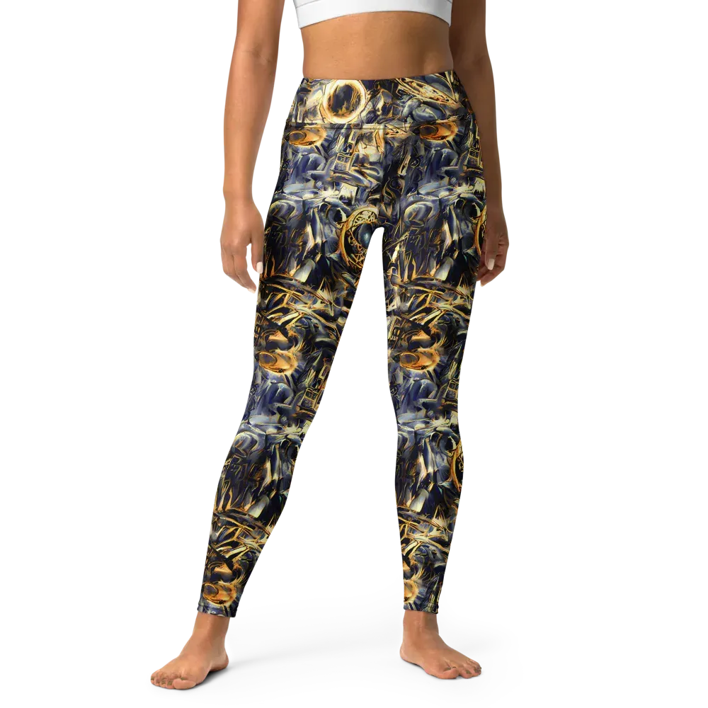 Imperial Nebula on Yoga Leggings — Front