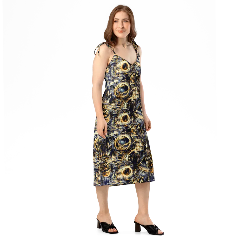 Imperial Nebula on Slip Dress — Right Front