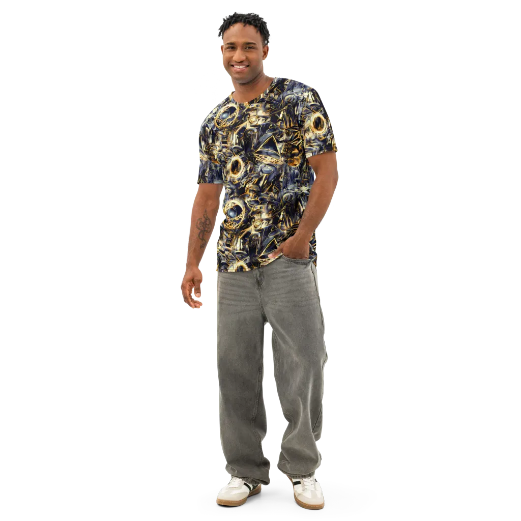 Imperial Nebula on Men's Cotton Crew Neck T-Shirt — Front