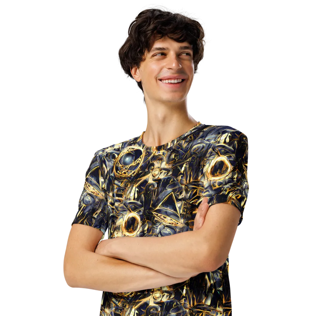 Imperial Nebula on Men's Crew Neck T-Shirt — Left Front