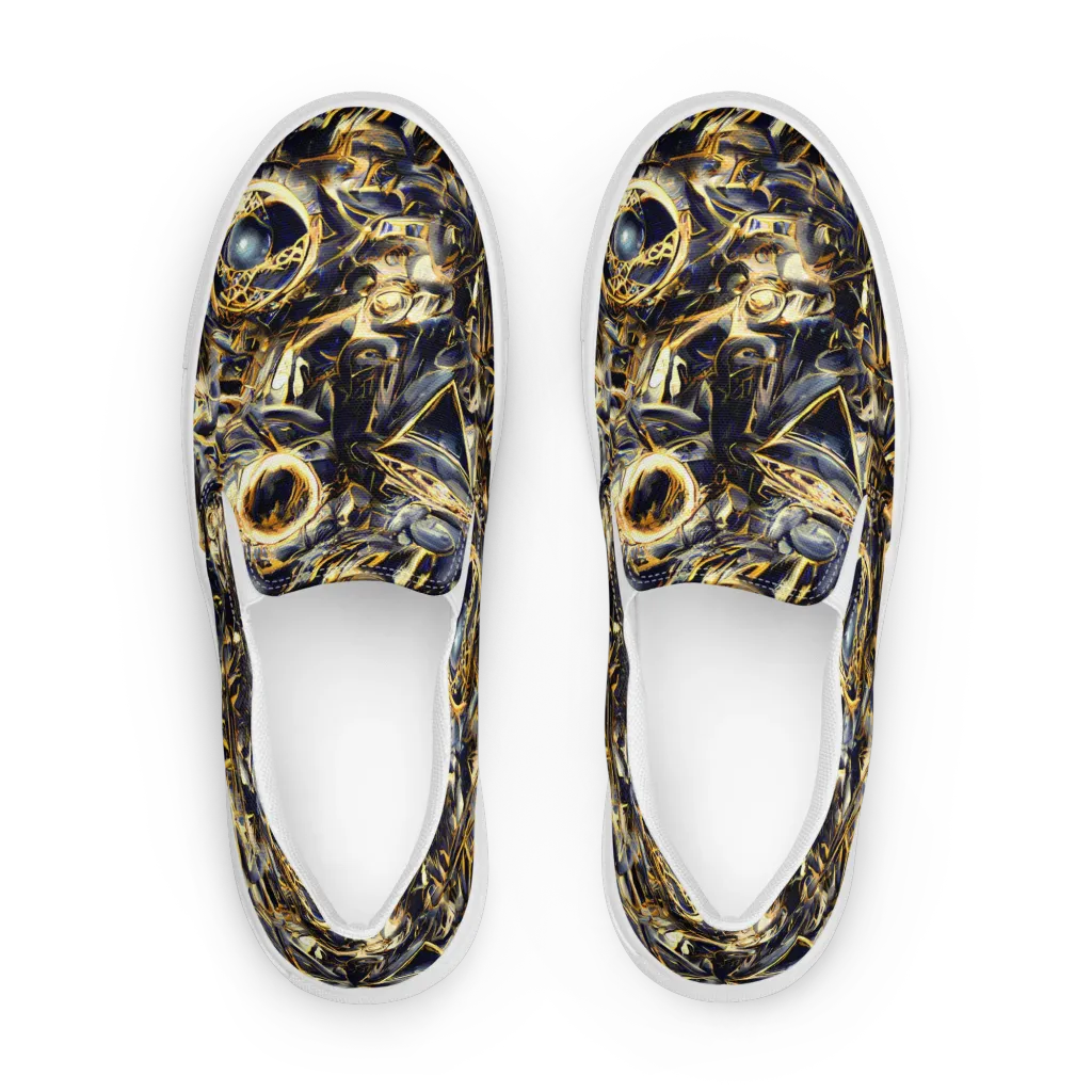 Imperial Nebula on Men's Slip-On Canvas Shoes — Front