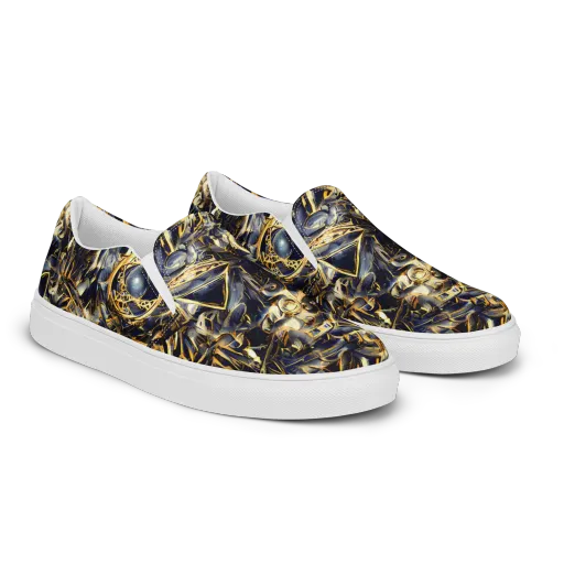 Imperial Nebula on a Men's Slip-On Canvas Shoes