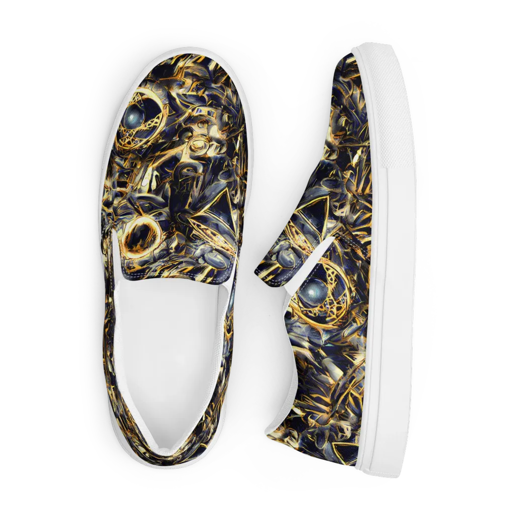 Imperial Nebula on Men's Slip-On Canvas Shoes — Front