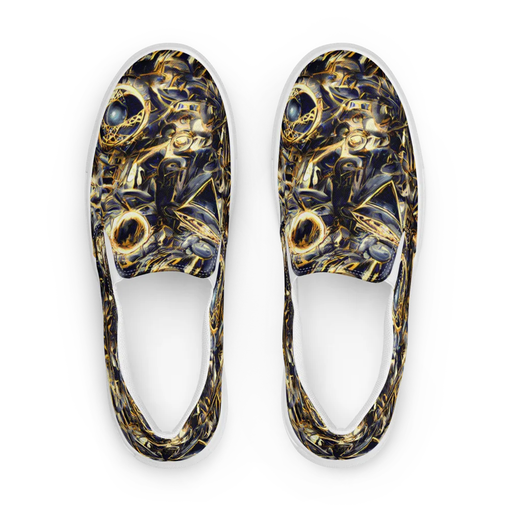 Imperial Nebula on Women's Slip-On Canvas Shoes — Front