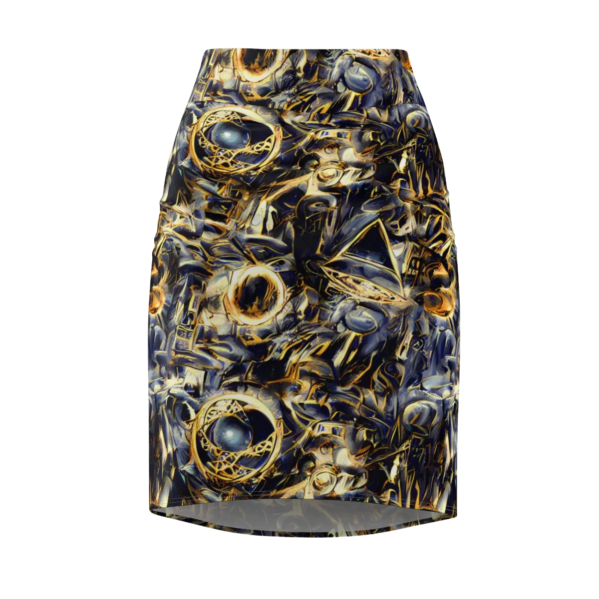 Imperial Nebula on Pencil Skirt — Front