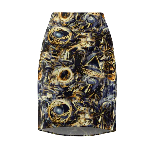 Imperial Nebula on a Pencil Skirt