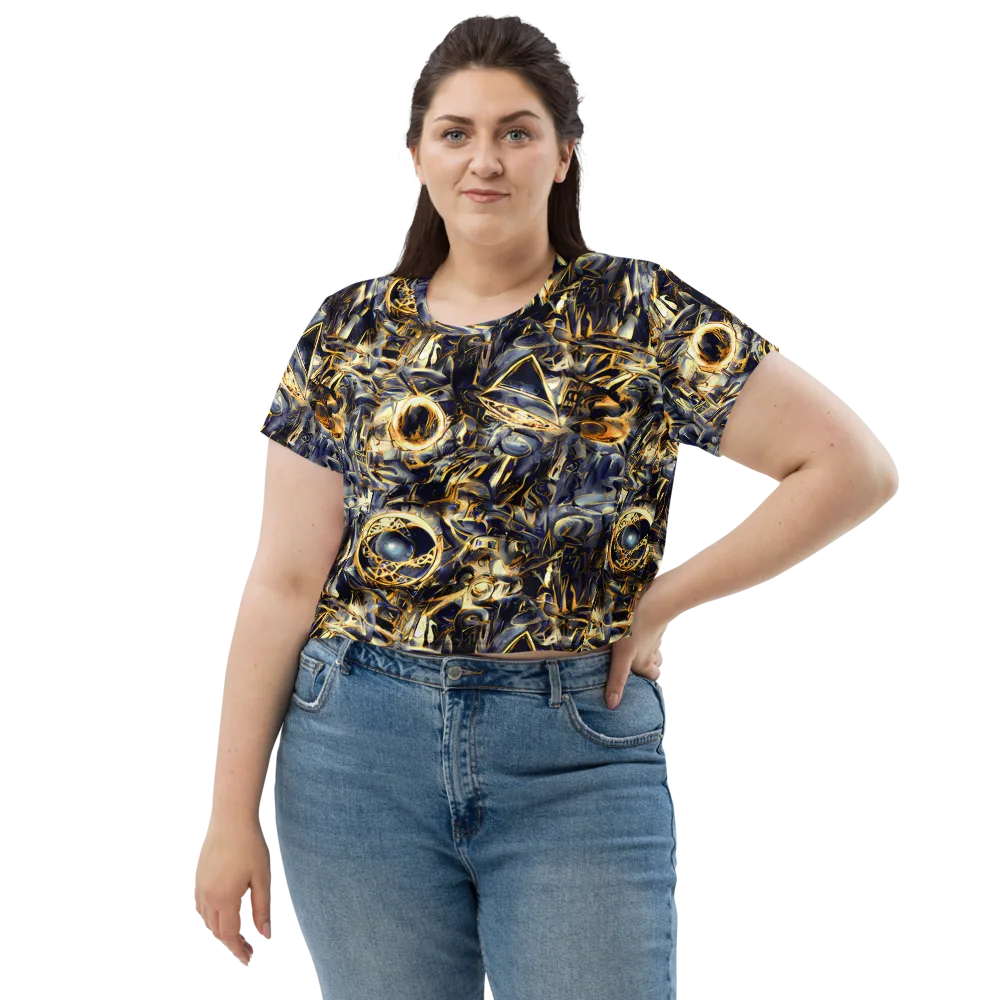 Imperial Nebula on Crop Tee — Front