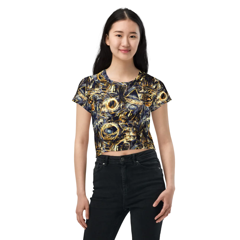 Imperial Nebula on Crop Tee — Front