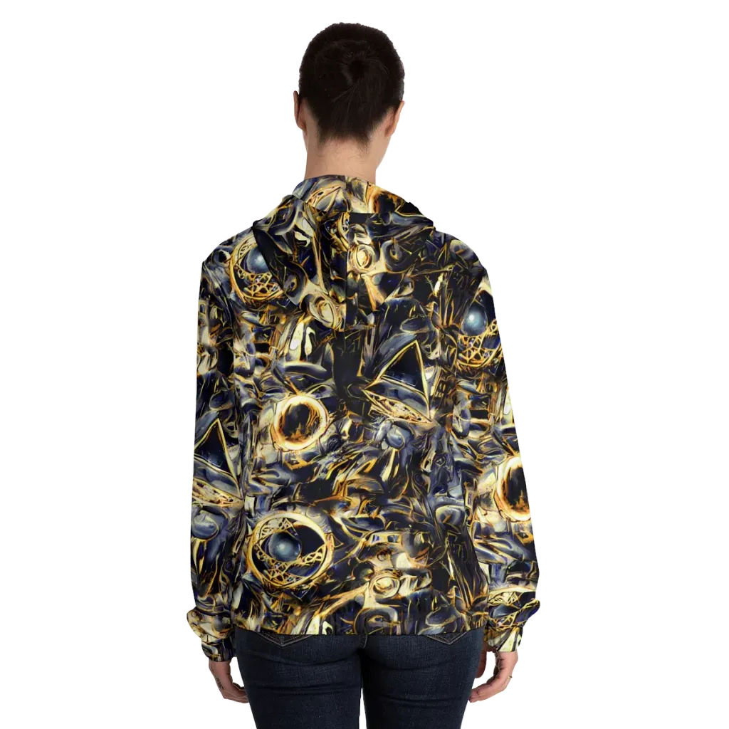 Imperial Nebula on Women's Full-Zip Hoodie — Back On Person