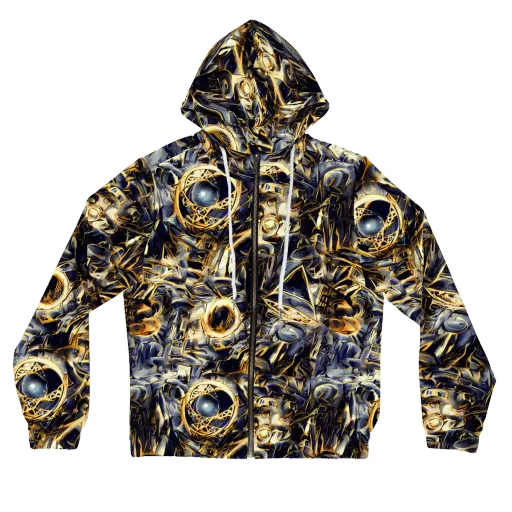 Imperial Nebula on a Women's Full-Zip Hoodie