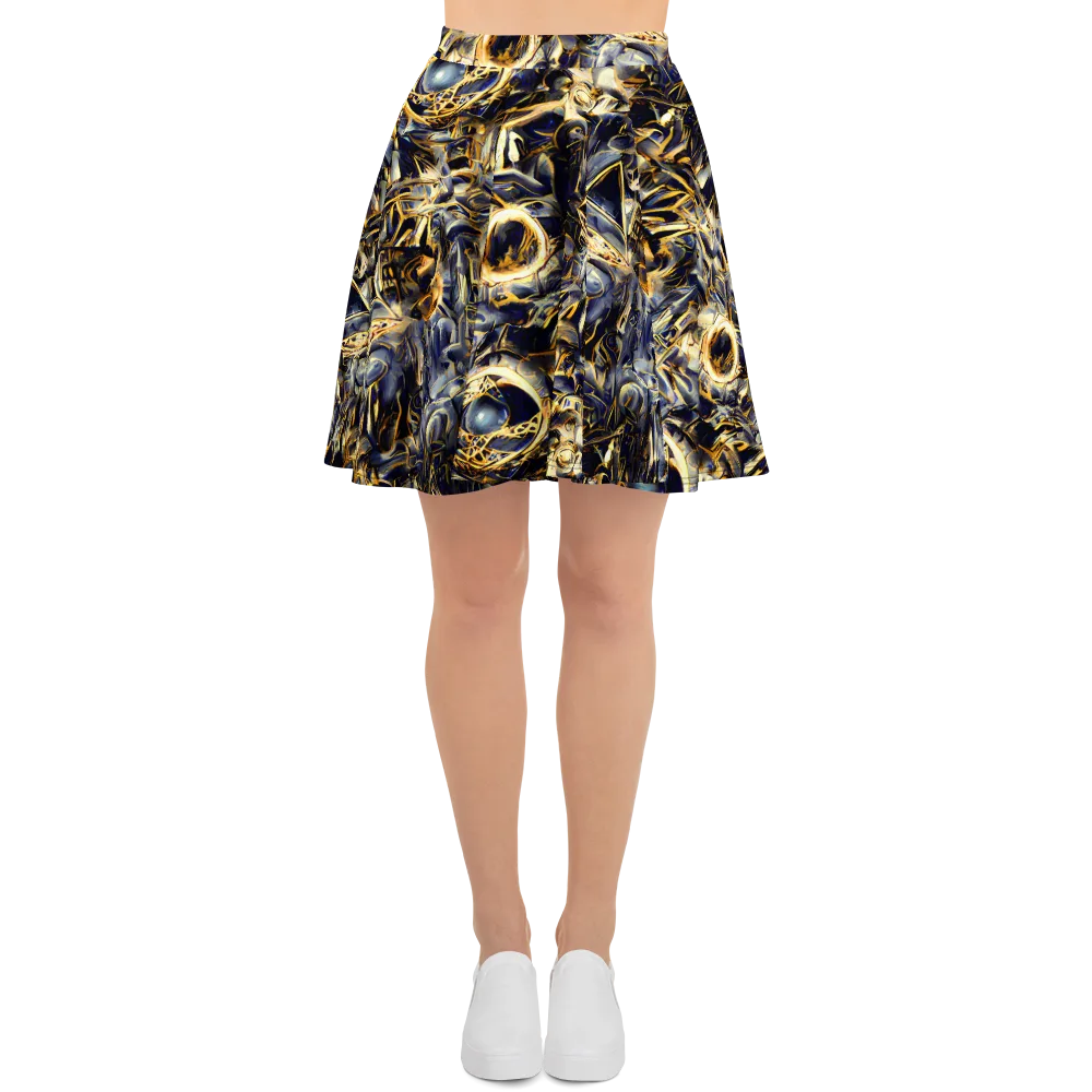 Imperial Nebula on Skater Skirt — Front