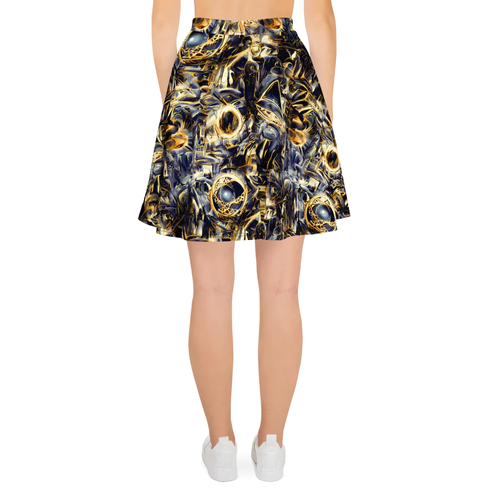 Imperial Nebula on Skater Skirt — Back