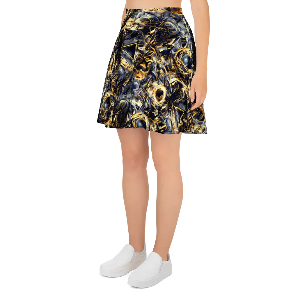 Imperial Nebula on Skater Skirt — Left