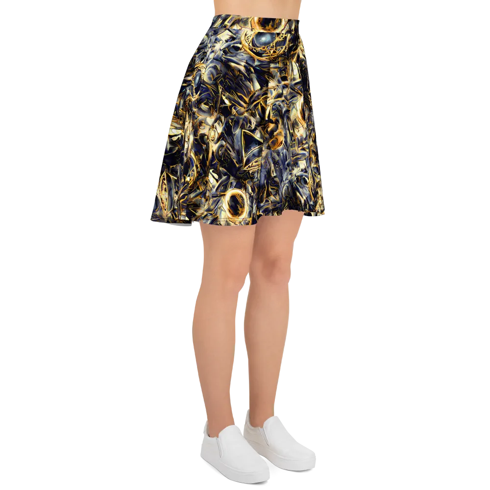 Imperial Nebula on Skater Skirt — Right