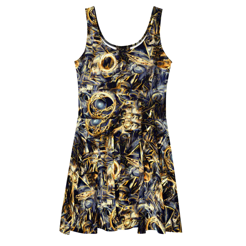 Imperial Nebula on Skater Dress — Front