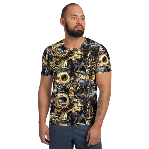 Imperial Nebula on a Men's Athletic T-Shirt