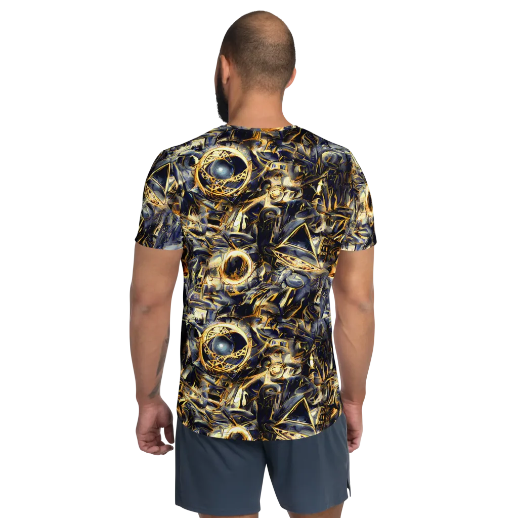 Imperial Nebula on Men's Athletic T-Shirt — Back