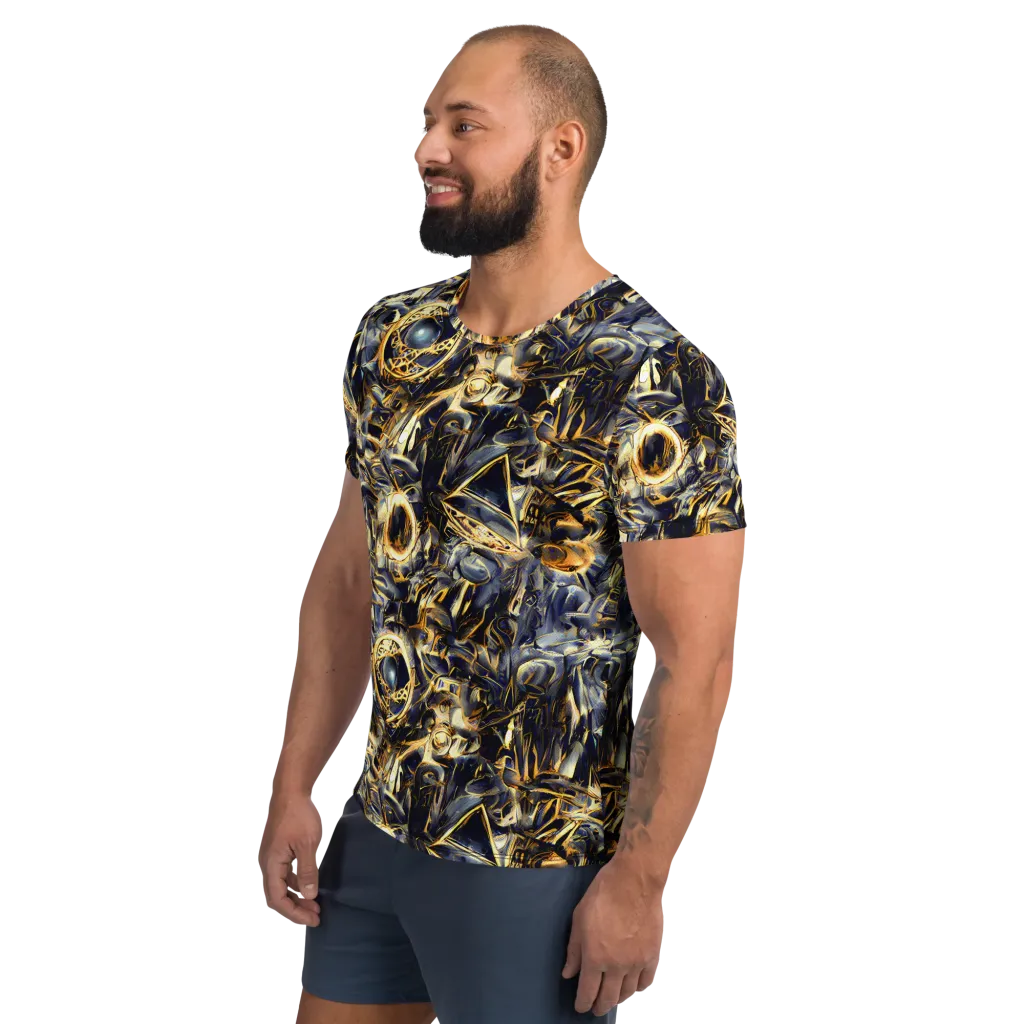 Imperial Nebula on Men's Athletic T-Shirt — Left
