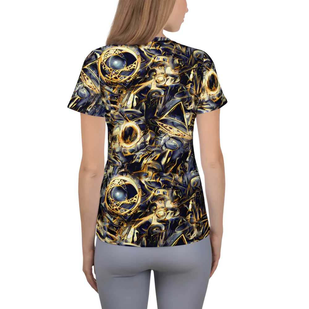 Imperial Nebula on Women's Athletic T-Shirt — Back