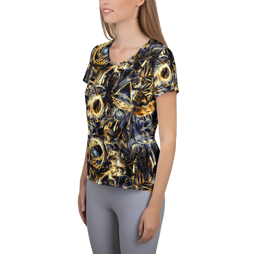 Imperial Nebula on Women's Athletic T-Shirt — Left