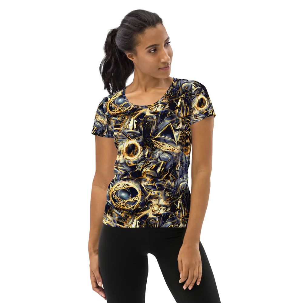 Imperial Nebula on Women's Athletic T-Shirt — Front