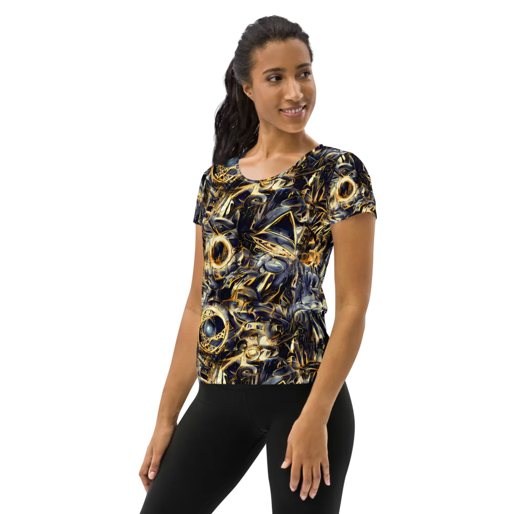 Imperial Nebula on Women's Athletic T-Shirt — Left