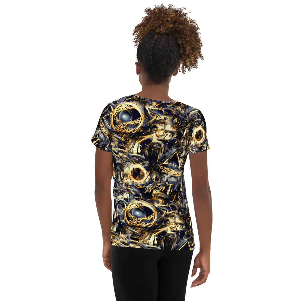 Imperial Nebula on Women's Athletic T-Shirt — Back