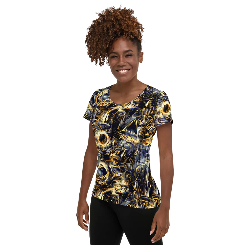 Imperial Nebula on Women's Athletic T-Shirt — Left