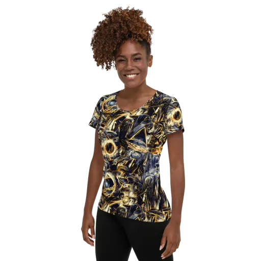 Imperial Nebula on a Women's Athletic T-Shirt