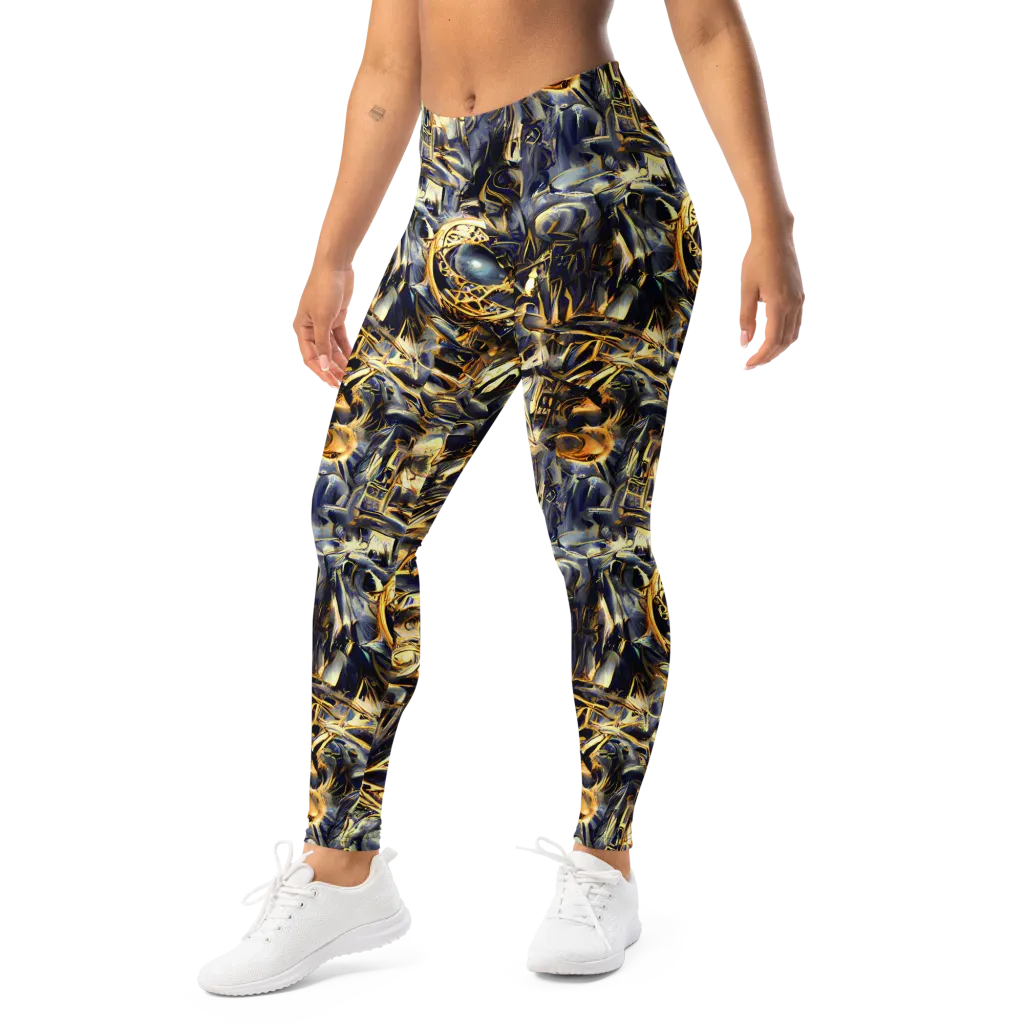 Imperial Nebula on Leggings — Left Front
