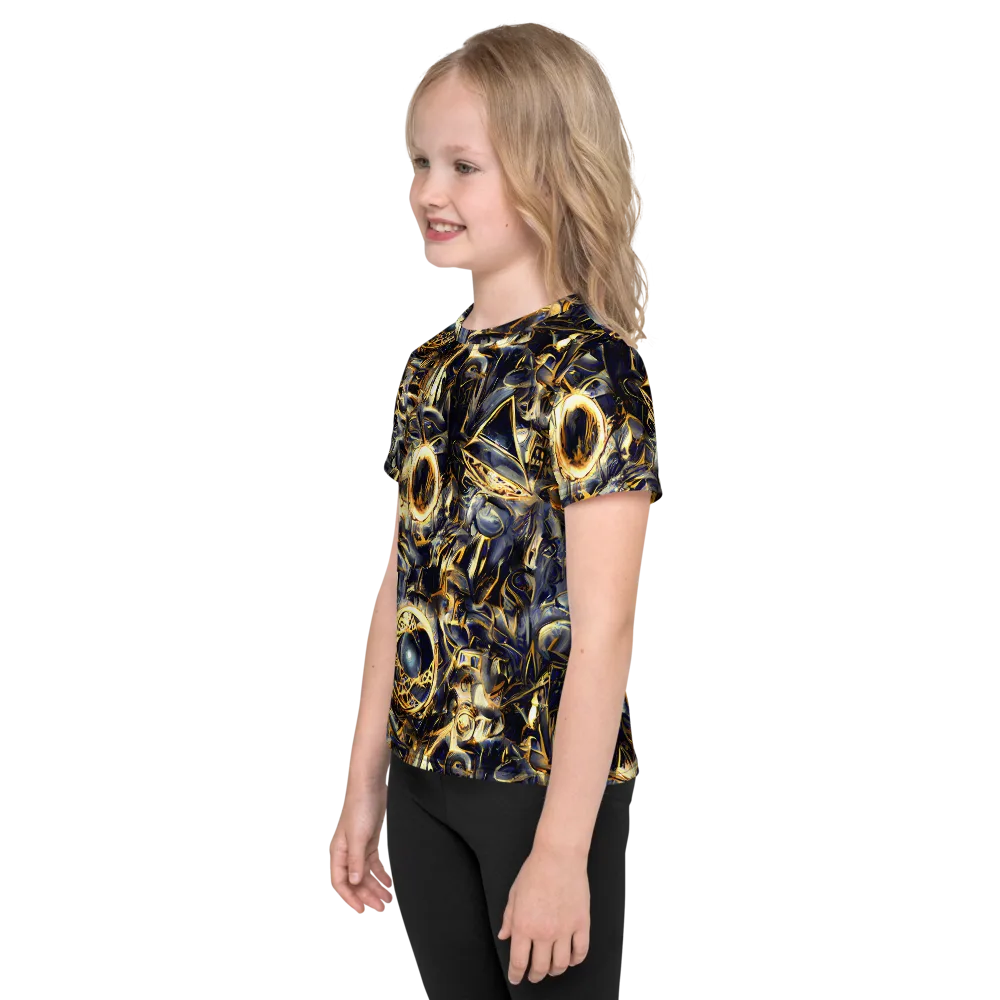 Imperial Nebula on Kids Crew Neck T-Shirt — Left