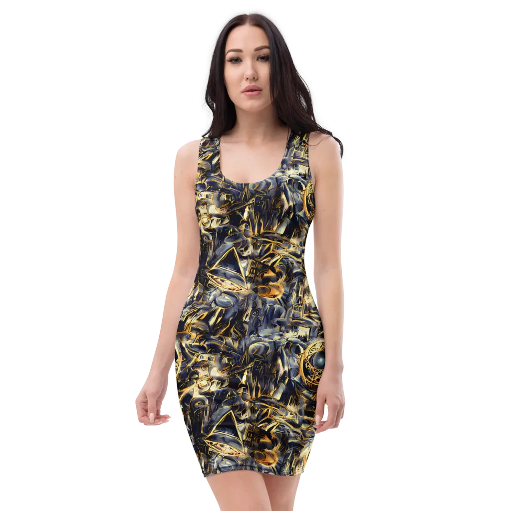 Imperial Nebula on Bodycon Dress — Front