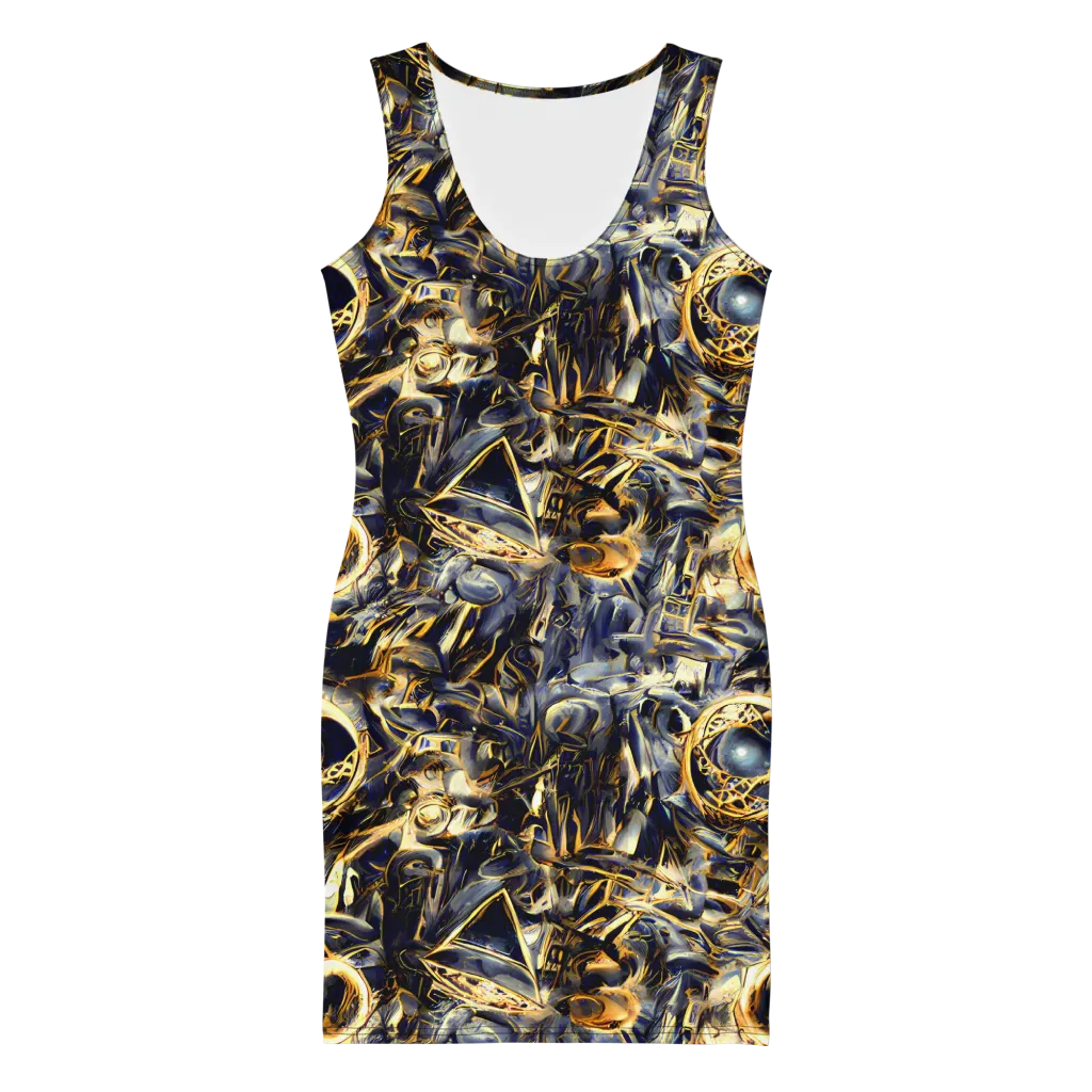 Imperial Nebula on Bodycon Dress — Front