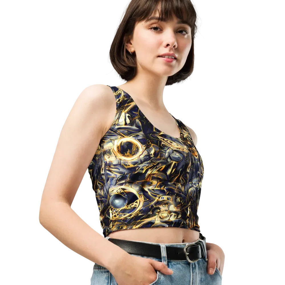 Imperial Nebula on Crop Top — Right Front