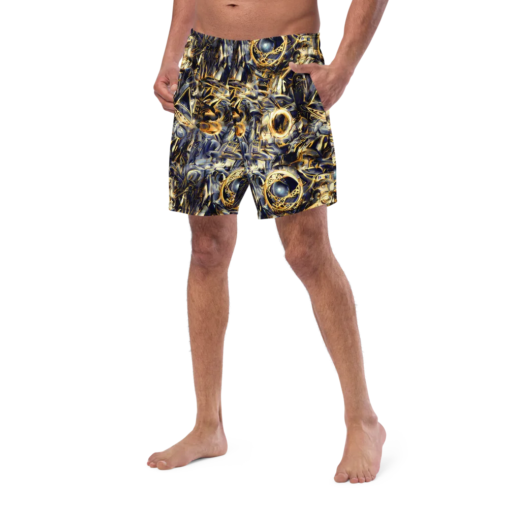 Imperial Nebula on Swim Trunks — Left Front