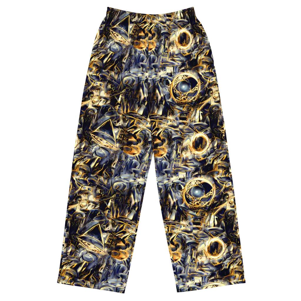 Imperial Nebula on Wide-Leg Pants — Front