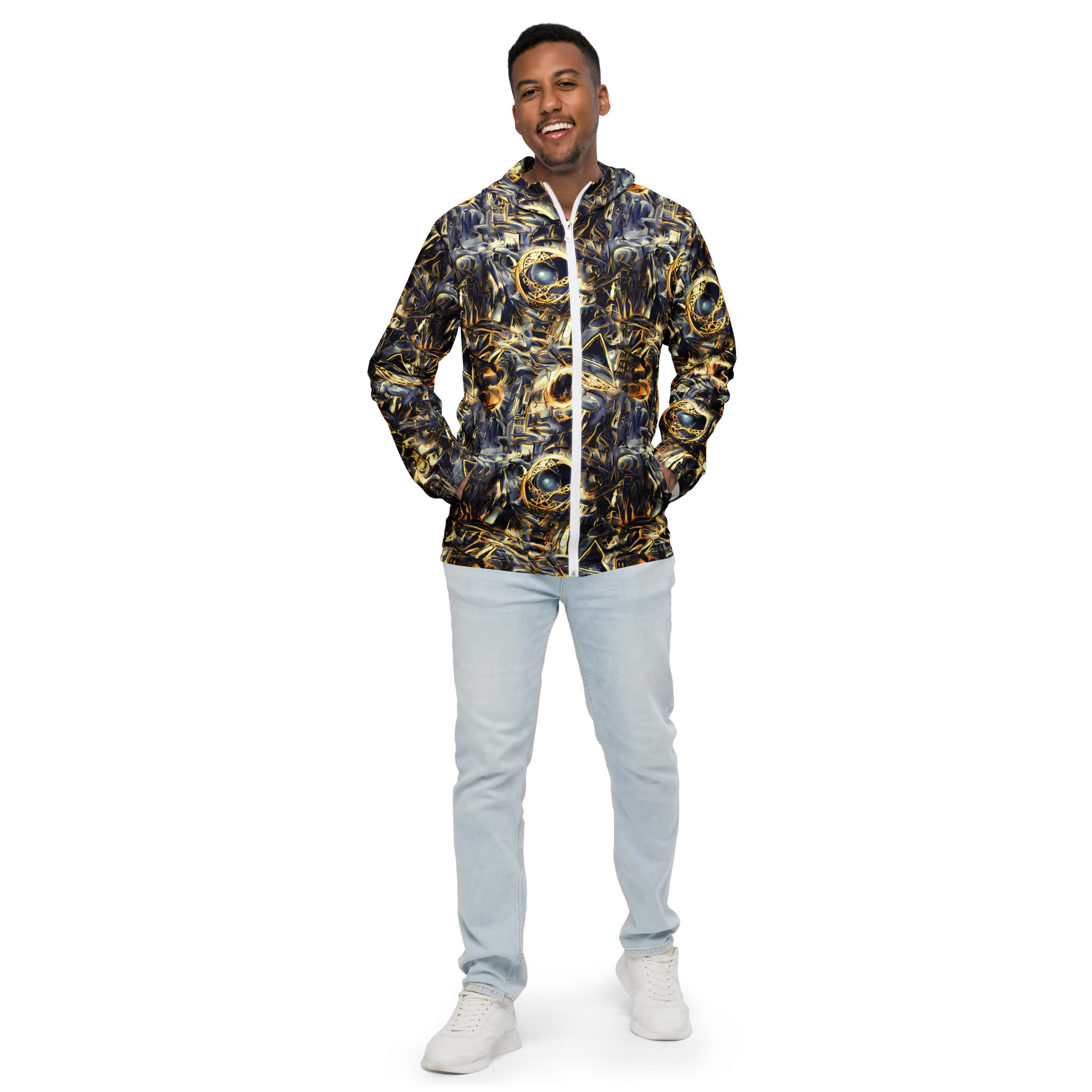 Imperial Nebula on Men's Windbreaker — Front