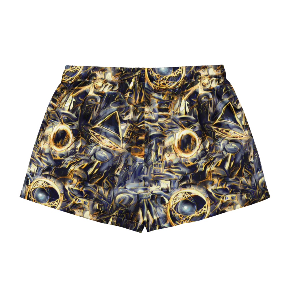 Imperial Nebula on Women's Pajama Shorts — Back