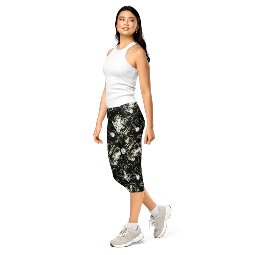 Phantom Bloom on a Capri Leggings