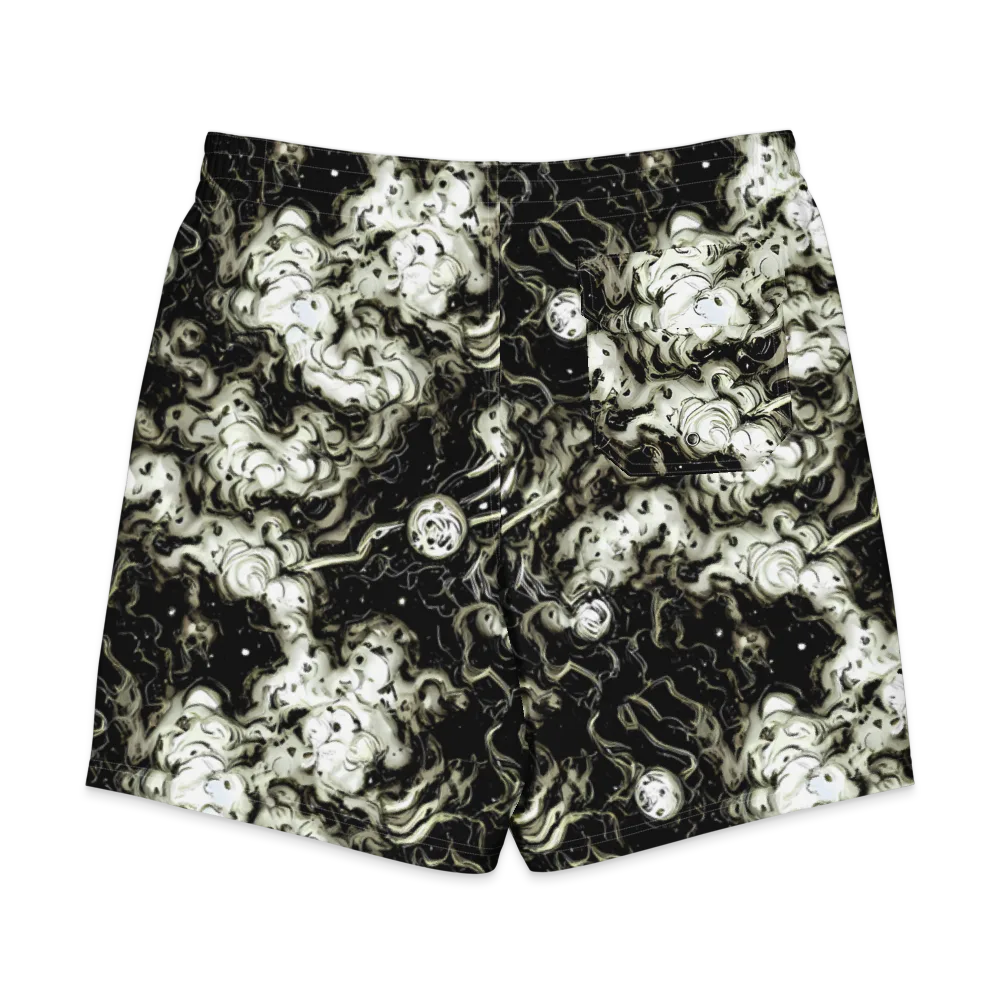 Phantom Bloom on Men's Board Shorts — Back
