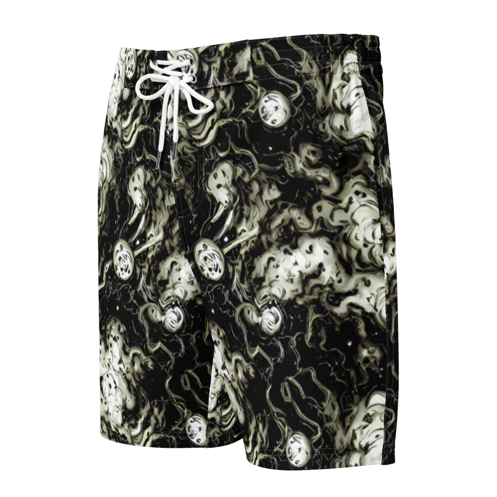 Phantom Bloom on Men's Board Shorts — Front