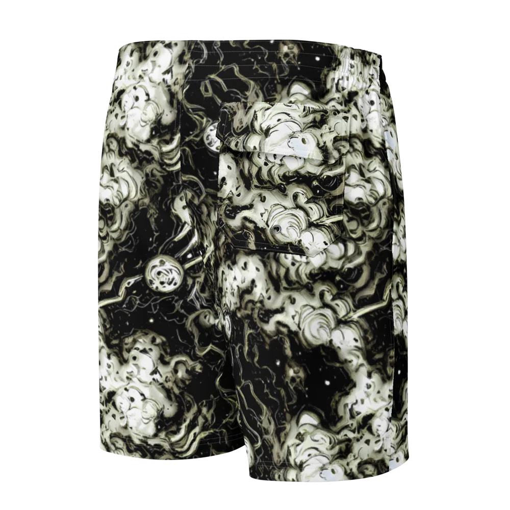 Phantom Bloom on Men's Board Shorts — Back