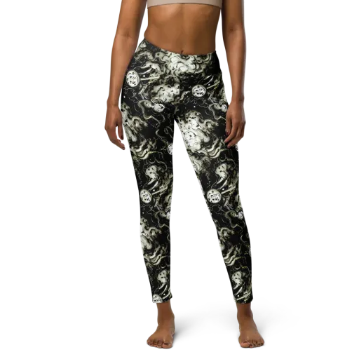 Phantom Bloom on a Yoga Leggings