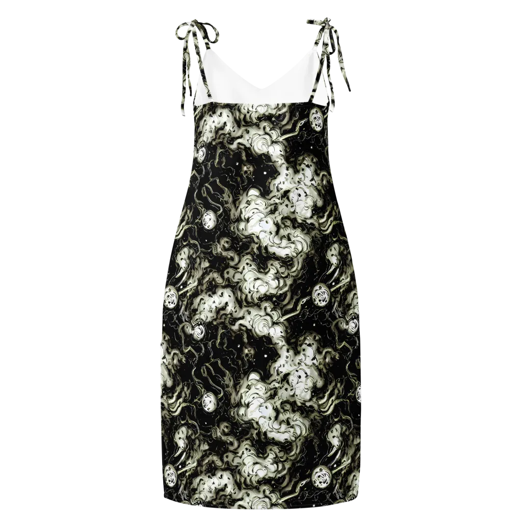 Phantom Bloom on Slip Dress — Back
