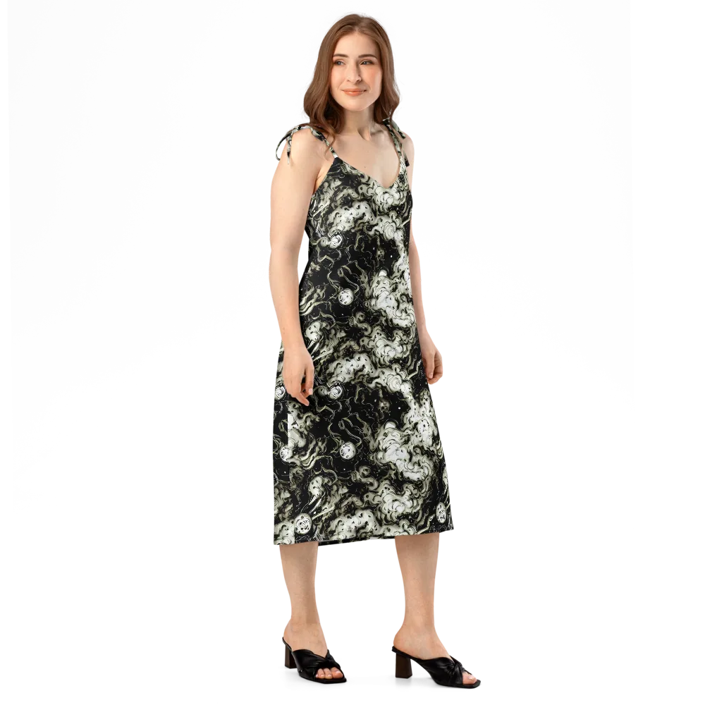 Phantom Bloom on Slip Dress — Right Front