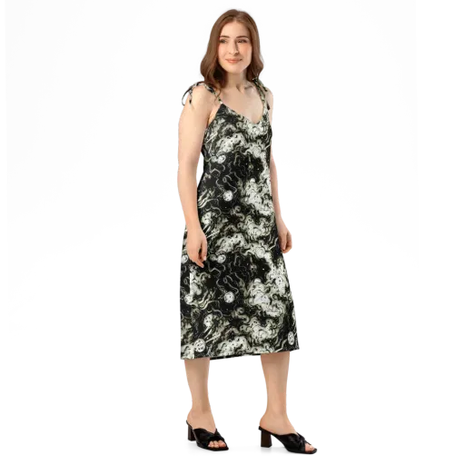 Phantom Bloom on a Slip Dress