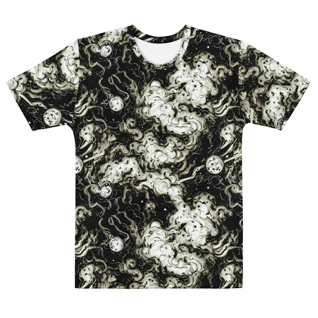 Phantom Bloom on Men's Cotton Crew Neck T-Shirt — Front
