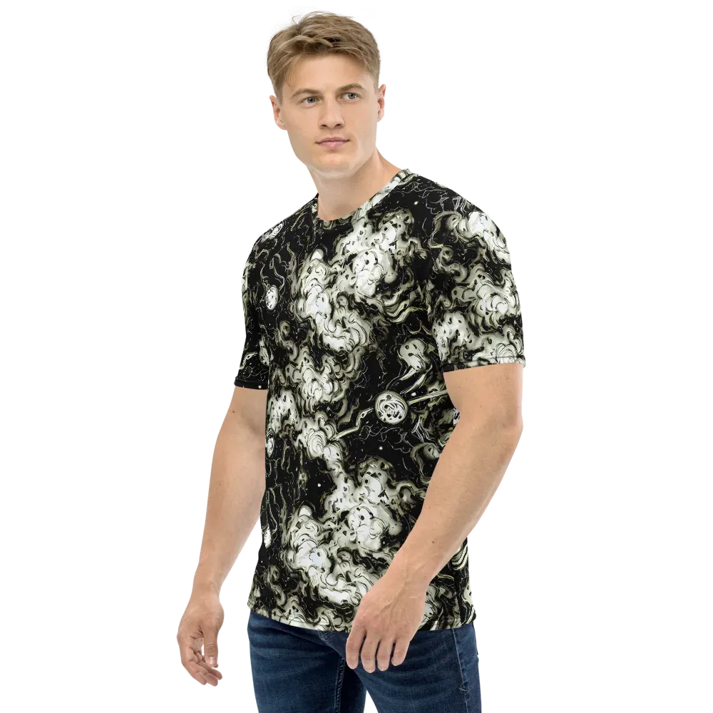 Phantom Bloom on Men's Crew Neck T-Shirt — Left